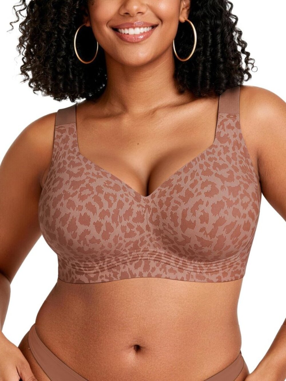 Womens Wireless Jelly Bras Plus Size Support Push Up Comfortable Bra